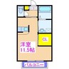 ガーデンプレイス向花C棟 1Rの間取り