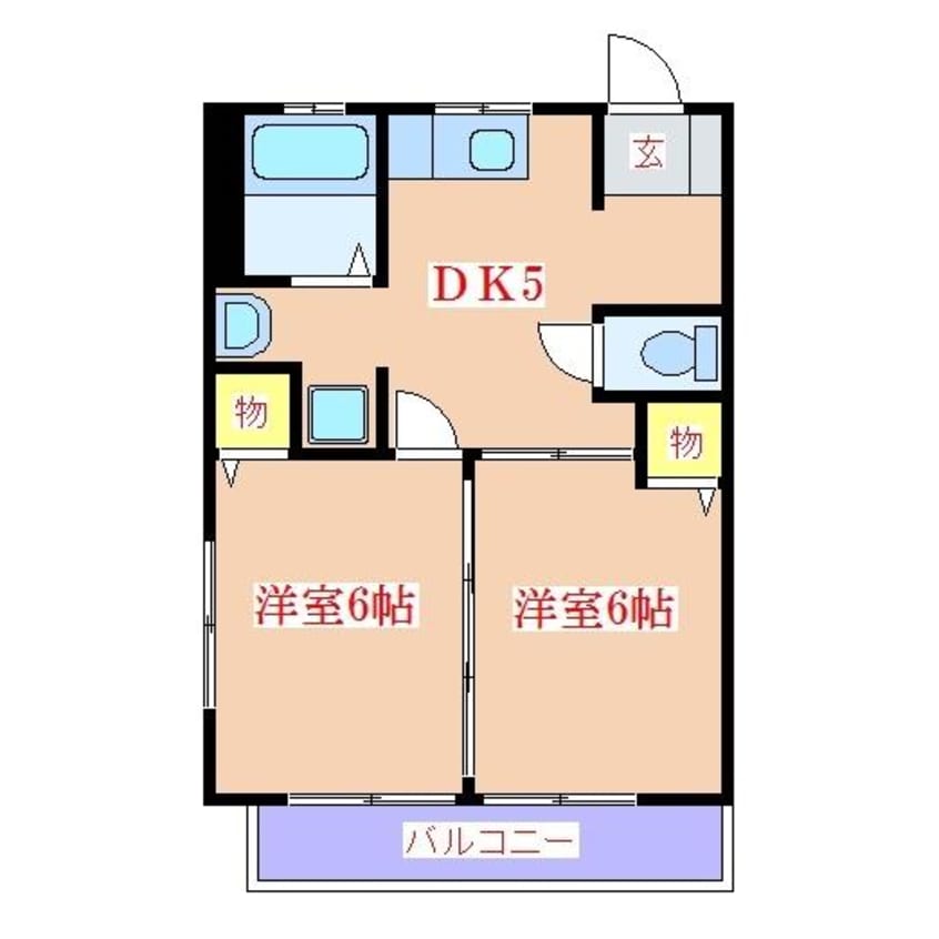 間取図 ガーデンプレイス向花D棟