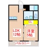グリマンション 1LDKの間取り