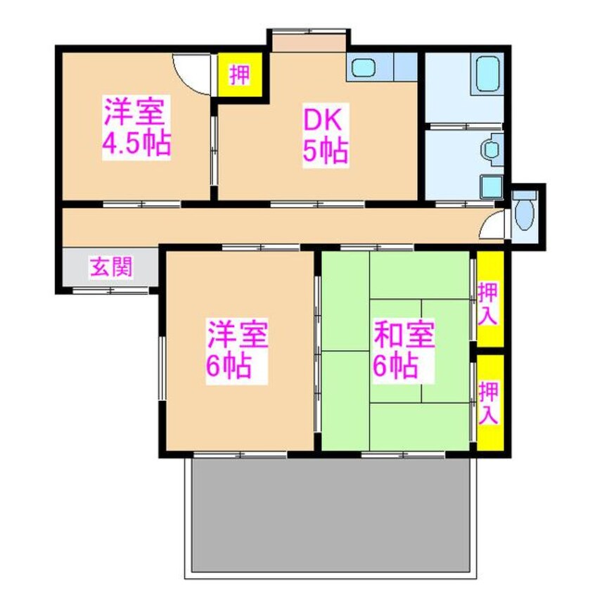 間取図 蔵元借家
