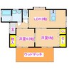 大村借家隼人町内内 2LDKの間取り
