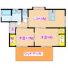 大村借家隼人町内内 2LDKの間取り