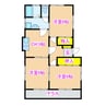 脇元住宅 3DKの間取り