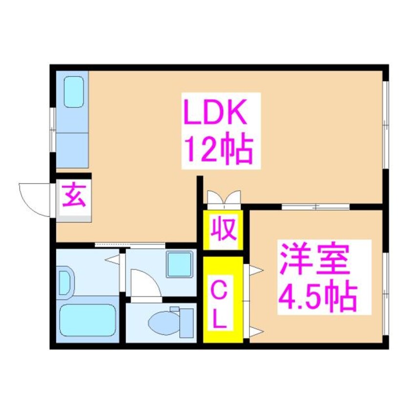 間取図 加治木ステーションハイツ