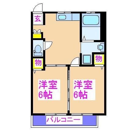 間取り図 シティービューあいらA棟