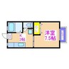 サンシティ ３ 1Kの間取り