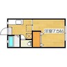 サンシティ ３ 1Kの間取り