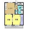 ユーミーあんず 2LDKの間取り