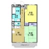 サンライズ桜台 2DKの間取り