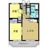 Y・MコスモスⅡ 2LDKの間取り