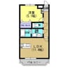 K‘ｓ国分 1LDKの間取り