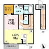 グランクラス 1LDKの間取り