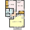 グランモアM＆M 2LDKの間取り