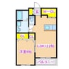 ジョイントリバーあもり 1LDKの間取り