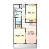 ピュアガーデンハウス 2LDKの間取り