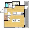 メゾン・エスプリ国分 1Kの間取り