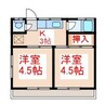 エスポワールMAKI　Ⅱ 2Kの間取り