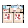 エスポワールMAKI　Ⅱ 2Kの間取り