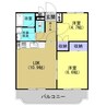 ピュアポラリス 2LDKの間取り