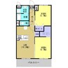 コモードⅡ 2LDKの間取り
