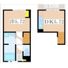 Sereo楠本A棟 1DKの間取り