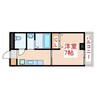 コンフォートD 1Kの間取り