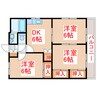 恒吉マンション　A棟 3DKの間取り