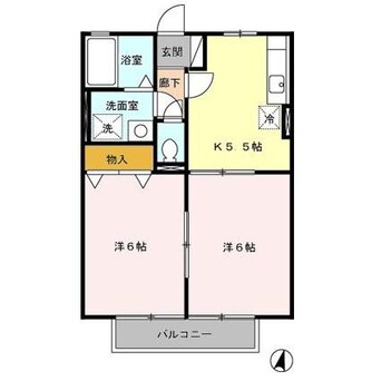 間取図 パストラーレ　B棟