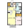 モナリエTOKUDA 1LDKの間取り