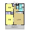 ベーシックパレス 2LDKの間取り