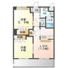グリーンフォレスト 2LDKの間取り