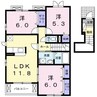 ベルガーデン　渚 3LDKの間取り
