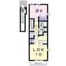 サンハイツ・陽光 1LDKの間取り