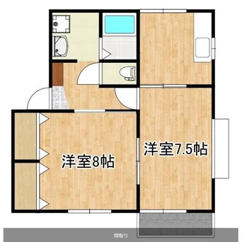 間取図 ノーブル西姶良