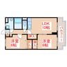 シーサイドスクエア 2LDKの間取り