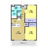 アクロス 2LDKの間取り