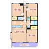 グリーンヒルズⅥ 3LDKの間取り