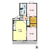 エクセラ21 2LDKの間取り