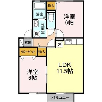 間取図 グランドール　B棟