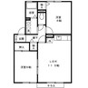 グランドール　D棟 2LDKの間取り