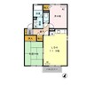 セジュール高通 2LDKの間取り