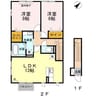 ベルメール 2LDKの間取り