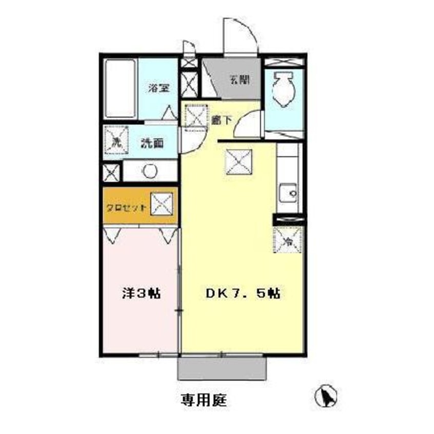 間取図 メゾン・ラフィーネ