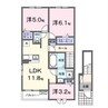 ロング・アイランド・ガーデン 3LDKの間取り