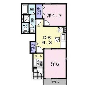 間取図 グリーンヒルズ姶良B
