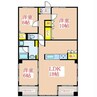 国分大善ビル 3LDKの間取り