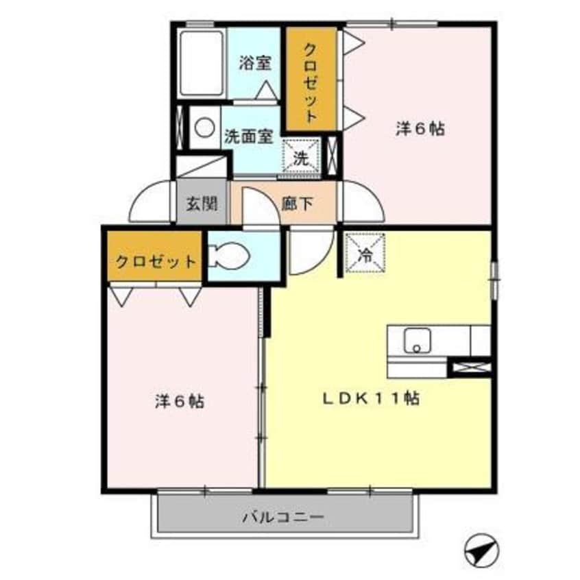間取図 スカイフラワーⅣ　B棟