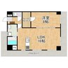 MARUビル 1LDKの間取り