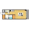 MARUビル 1Rの間取り