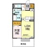 メルベーユＫⅡ 1LDKの間取り